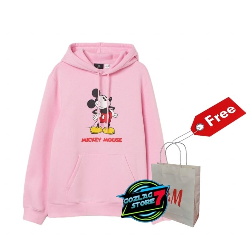 H&M ชม.&ม.&M mickey disney Hoodie สกรีนลาย mickey mous Hoodie