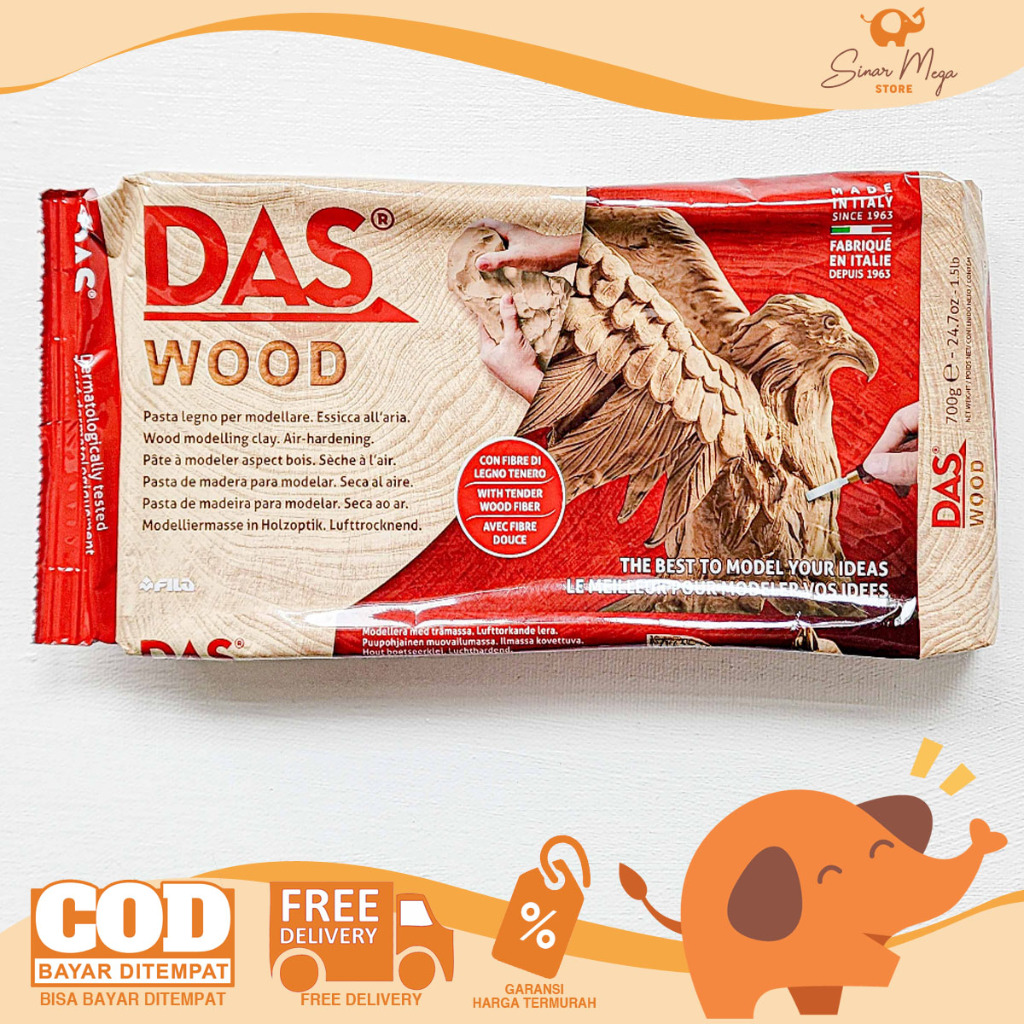 Das Modeling Air Clay Wood 700gr Clay