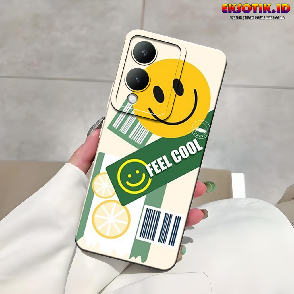 VIVO Y17S กรณี Eksotik.id VIVO Y17S ปลอก VIVO Y17S ซิลิโคนโทรศัพท์มือถือผิวอุปกรณ์เสริม Hardcase Sof