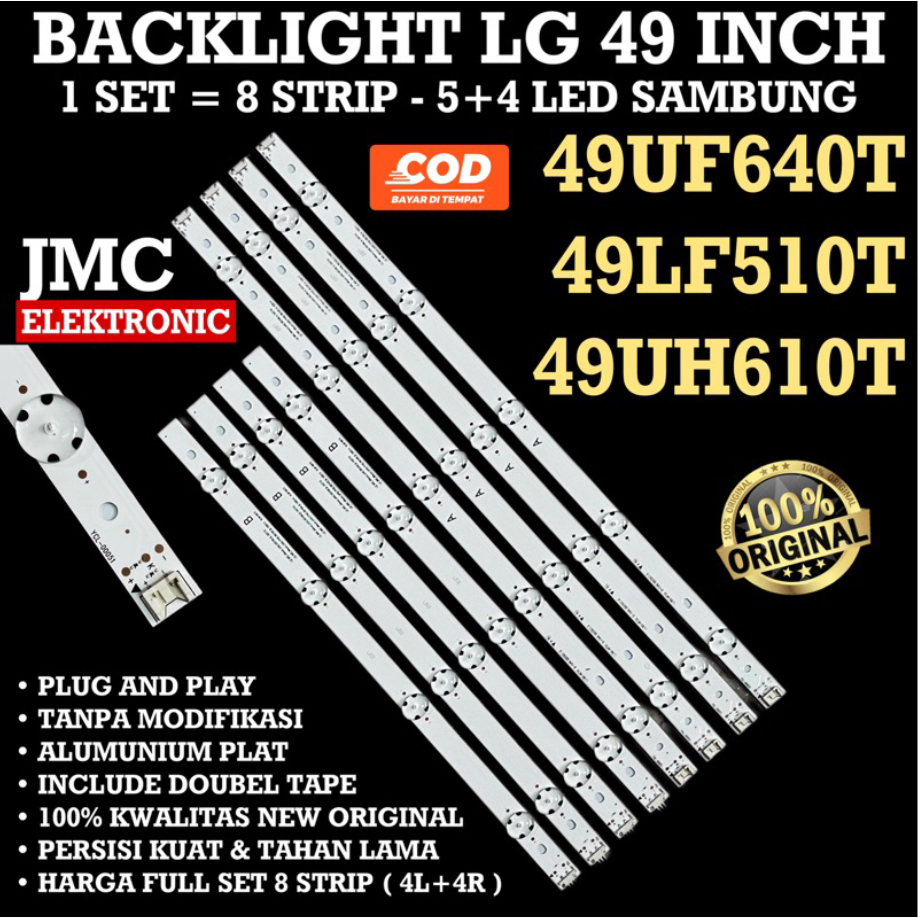 LG 49 INCH LED TV BACKLIGHT 49UF640T 49LF510T 49UH610T 49UF640 49LF510 49UH610 REV06-A/B-150710