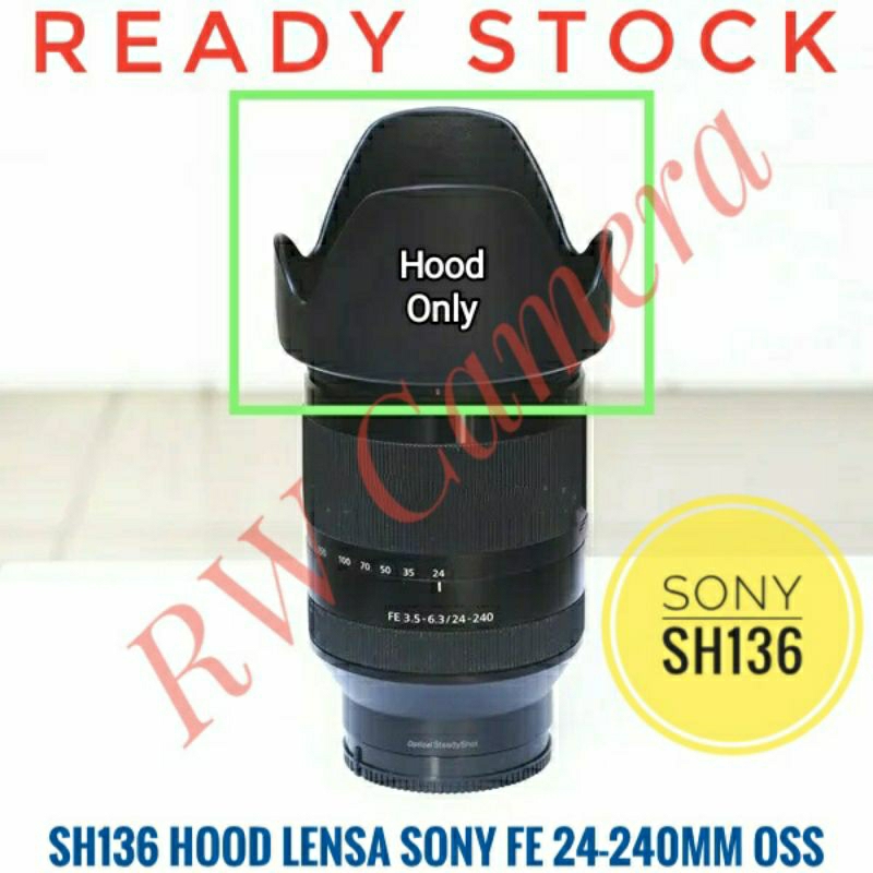 Sh136 Sony FE 24-240mm OSS Lens Hood Full Frame Lens ALC SH-136 24-240 mm