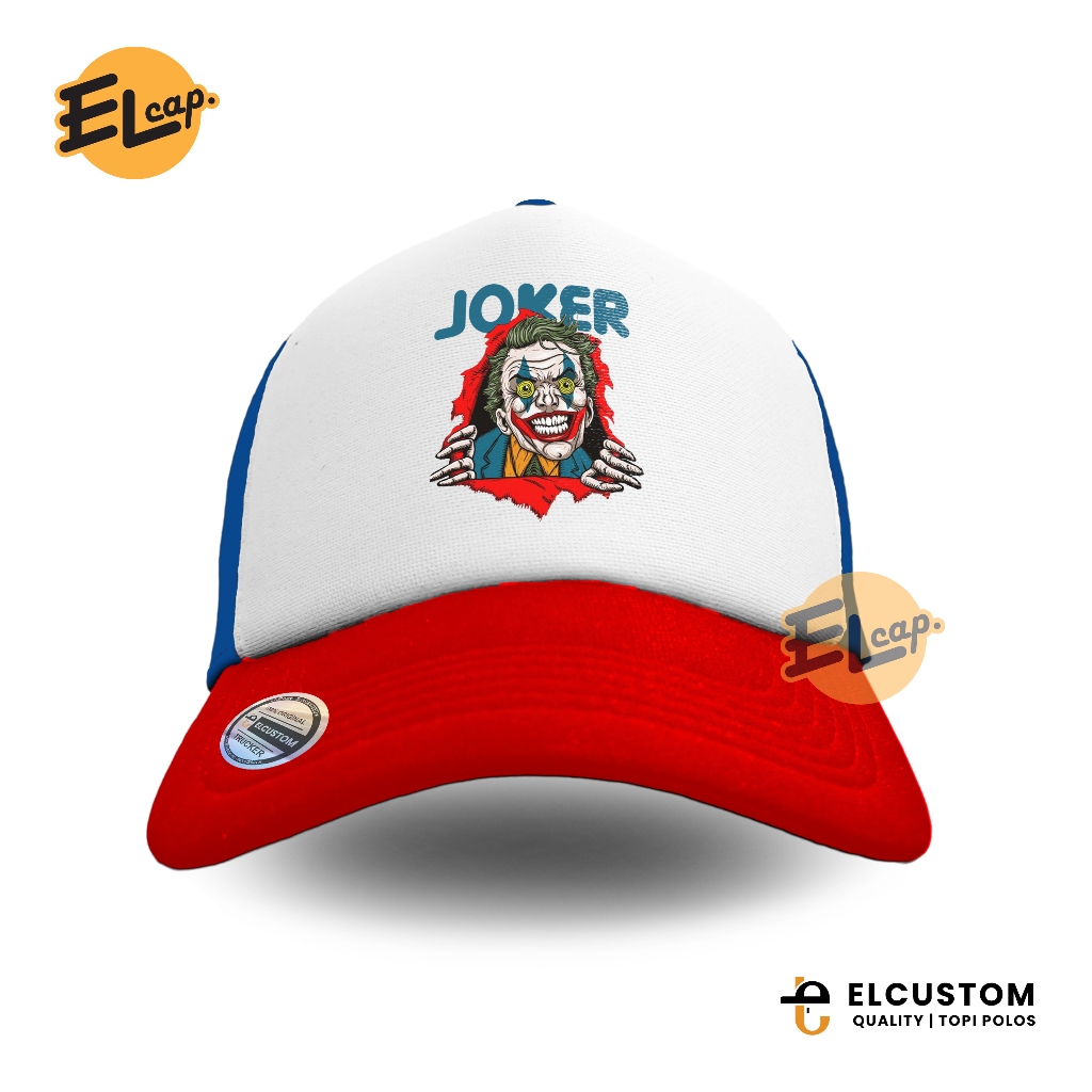 Merah Joker/red Hat/Blue Hat/Net Hat/Trucker Hat/Hat/ElCustom