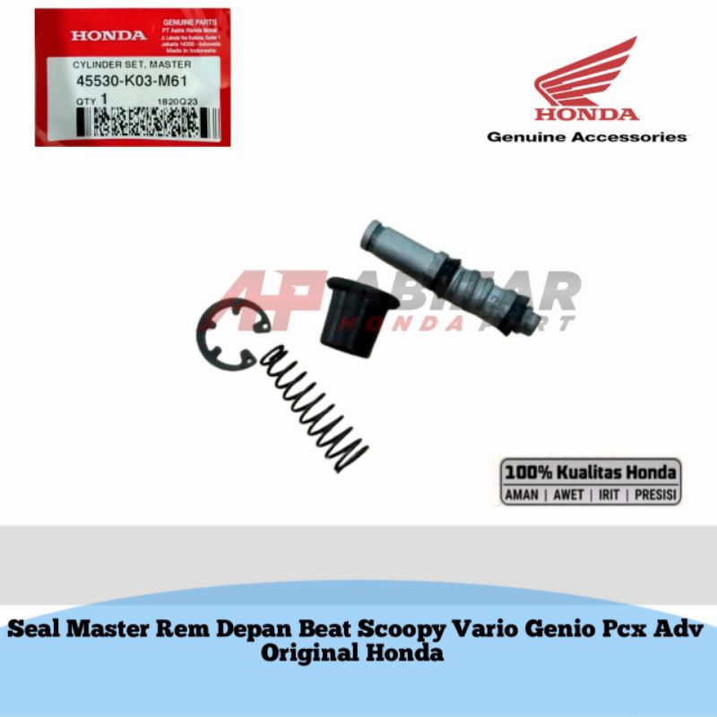 45530-K03-M61 เบรคหน้า มาสเตอร์ซีล Beat Scoopy Vario Genio Pcx Supra x Original Honda