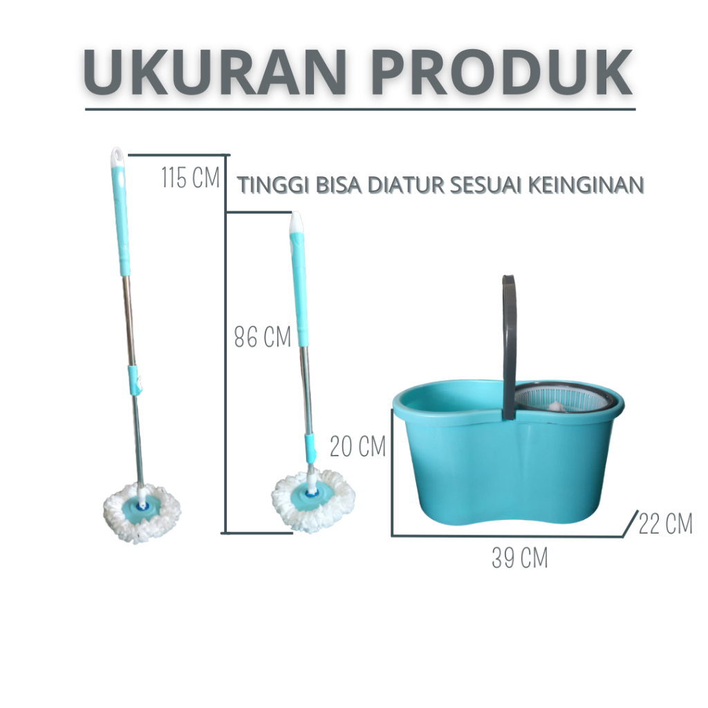 ไม้ถูพื้น / Super Mop / Spin Mop / ไม้ถูพื้นพร้อมถัง