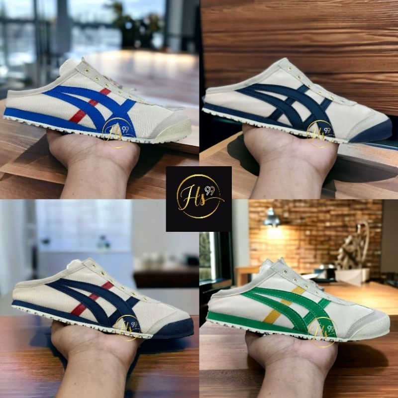 Onitsuka Btong Slip On Women& 39;s Sabot วัสดุผ้าใบ