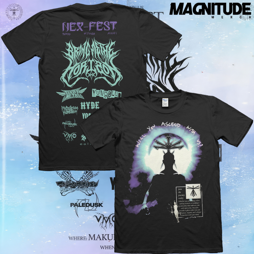 เสื้อยืด Magnite Bring Me The Horizon BMTH JAPAN TOUR 2023 - Nex Fest Japan Tour 2023 | เสื้อยืดเพลง | เสื้อยืดวง |