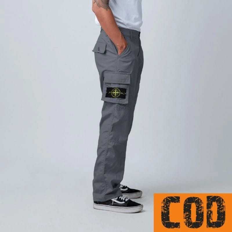 Stone island กางเกงคาร์โก้ป้ายเต็ม กางเกงหิน unisex