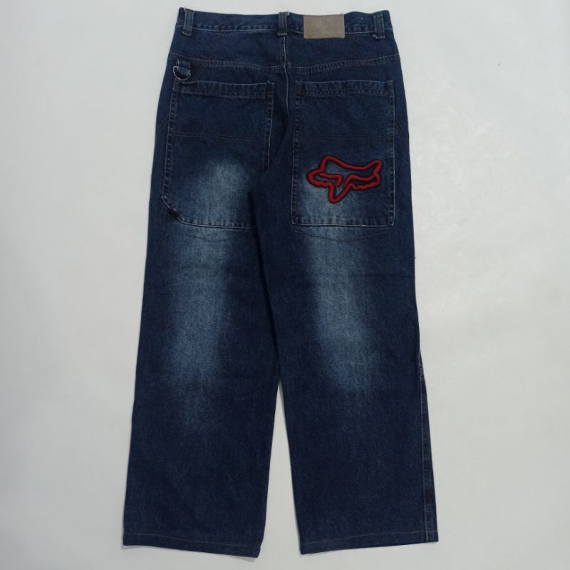 กางเกงยีนส์ Baggy Y2K FOX RACING BIG POCKET ไม่ใช่ JNCO EVISU ECKO