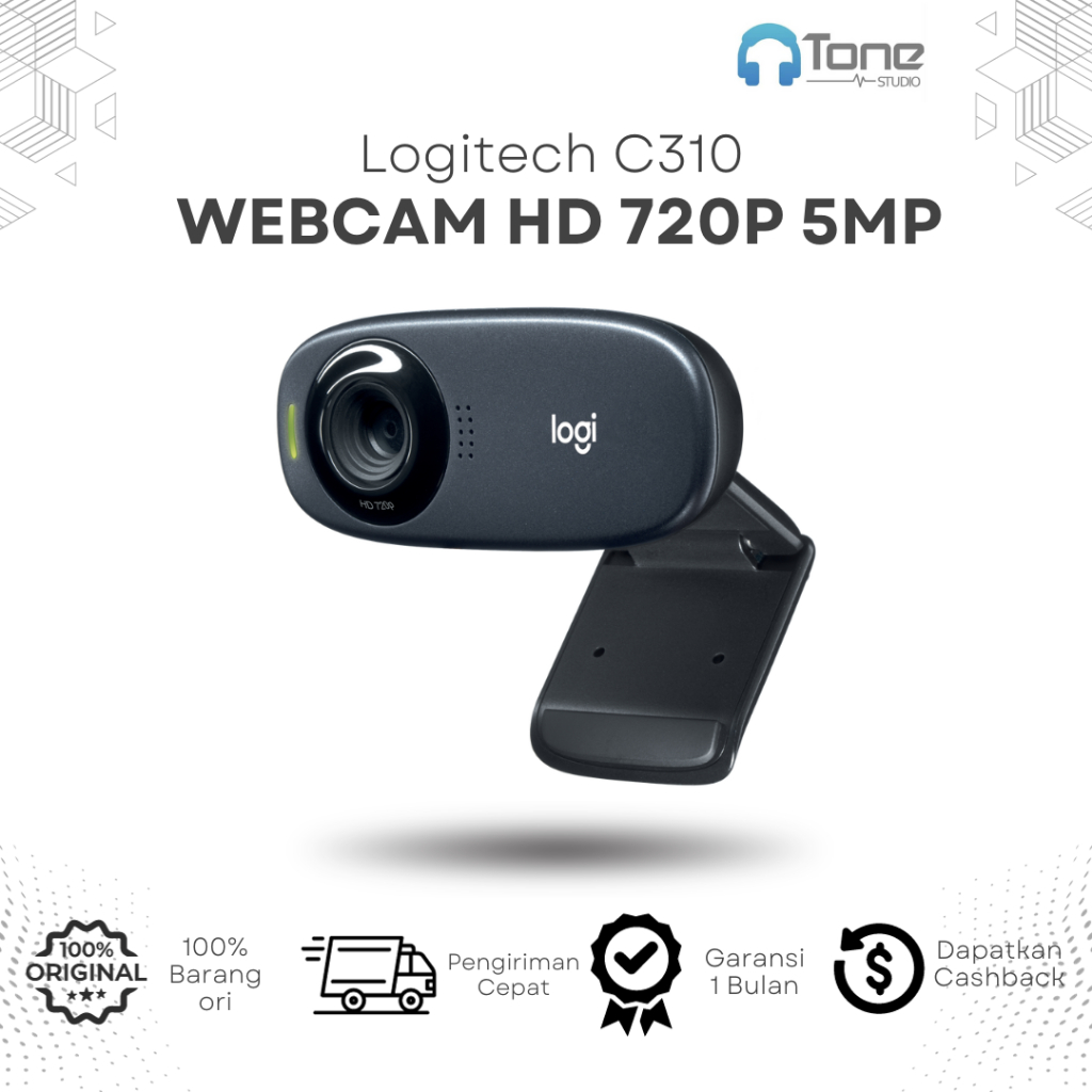 กล้องเว็บแคม Logitech C310 หน้าจอกว้าง HD 720P 1.2MP