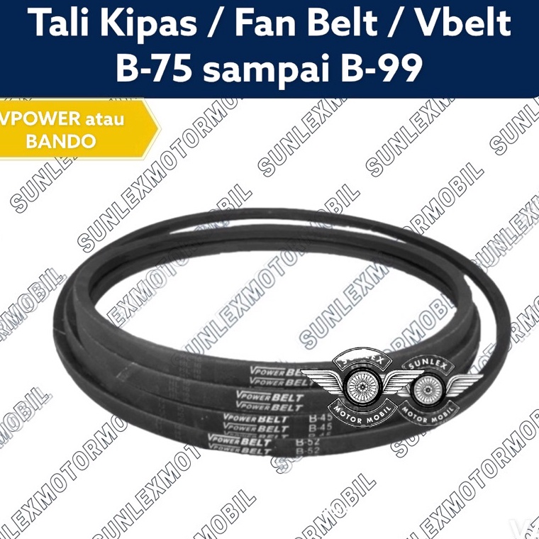 VIRAL FAN BELT VBELT FAN STRAP TYPE B VPOWER BANDO B99 B98 B97 B96 B95 B94 B93 B92 B91 B90 B88 B87 B