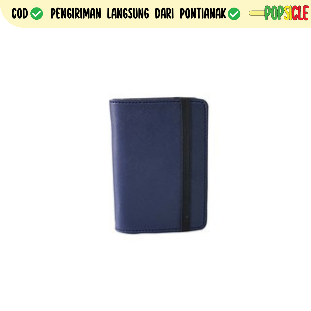 Card Flashee Holder สีกรมท่า 26 Slots Plain Card Wallet 24 Slots Mica Card Holder 24 Plastic Slots