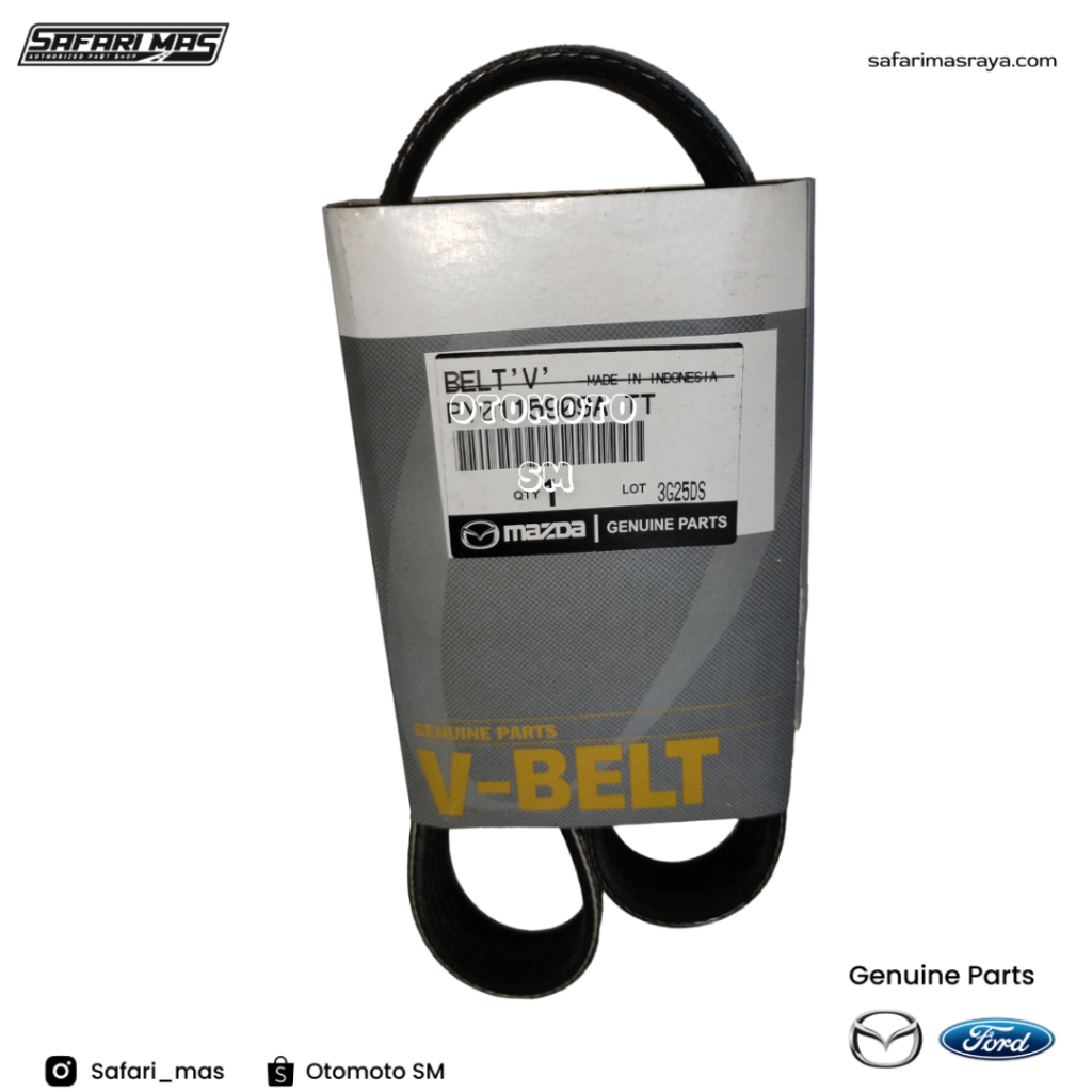 สายพานพัดลม สายพานแวน Mazda CX-5 / CX-8 / CX-9 / CX-30 2,500cc Original PY0115909ก ทีที