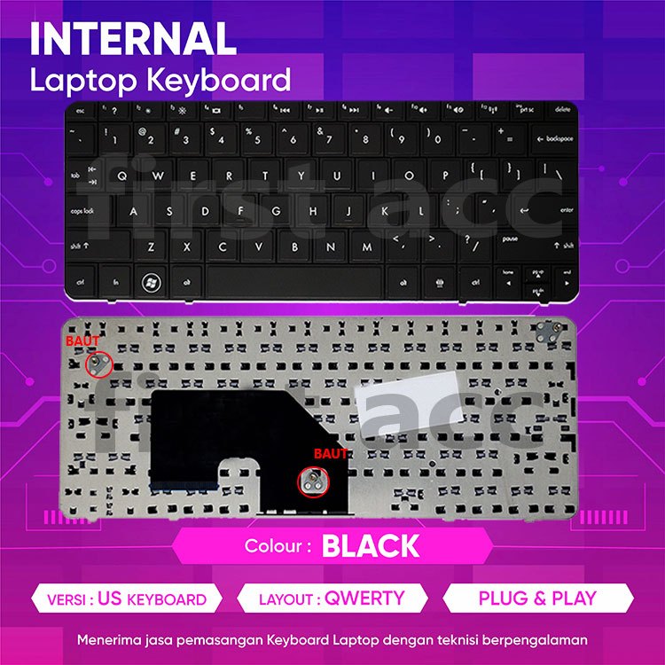 แป้นพิมพ์แล็ปท็อป HP Mini 110-3000 110-3015 CQ10 CQ-400 CQ10-500