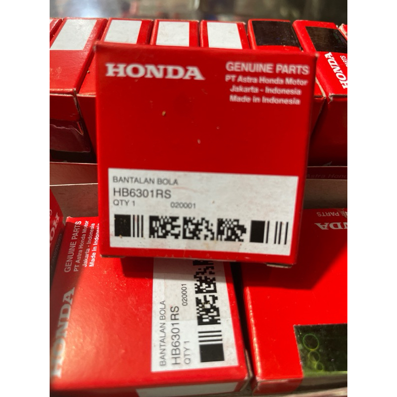 Klahar Bearing 6301-RS HB6301RS AHM แท้