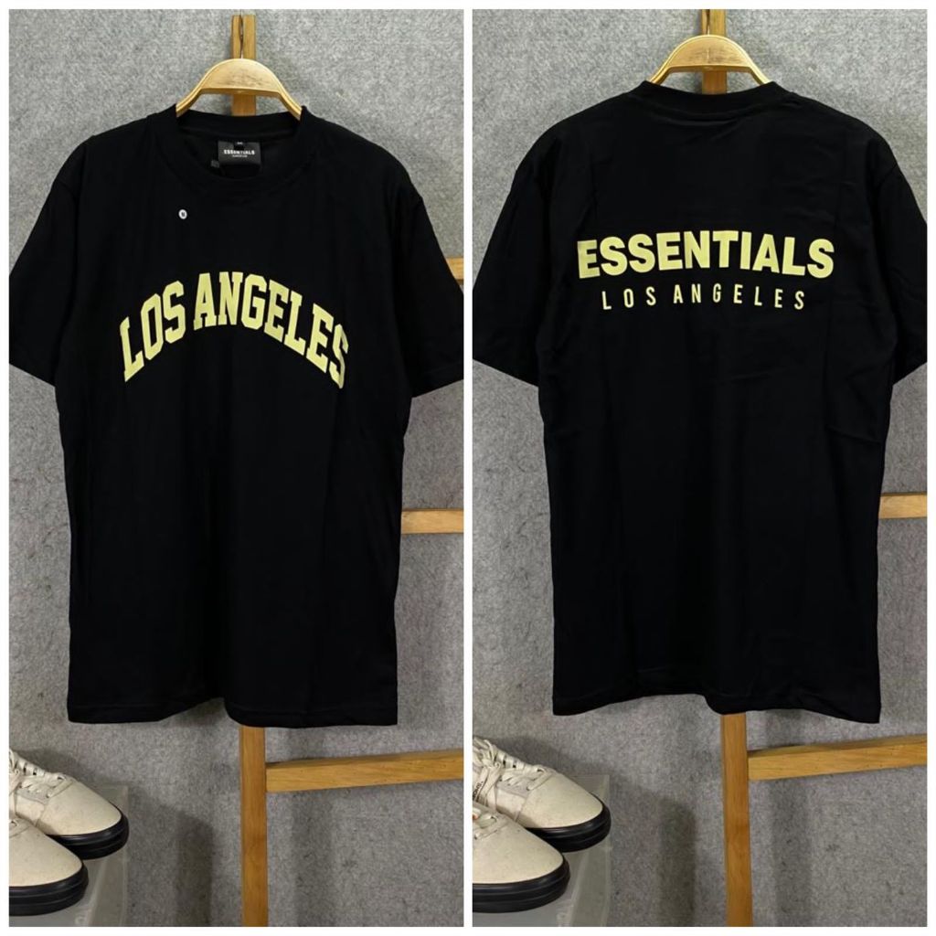 เสื้อยืด พิมพ์ลาย Fear of God Essentials Los Angeles สําหรับผู้ชาย