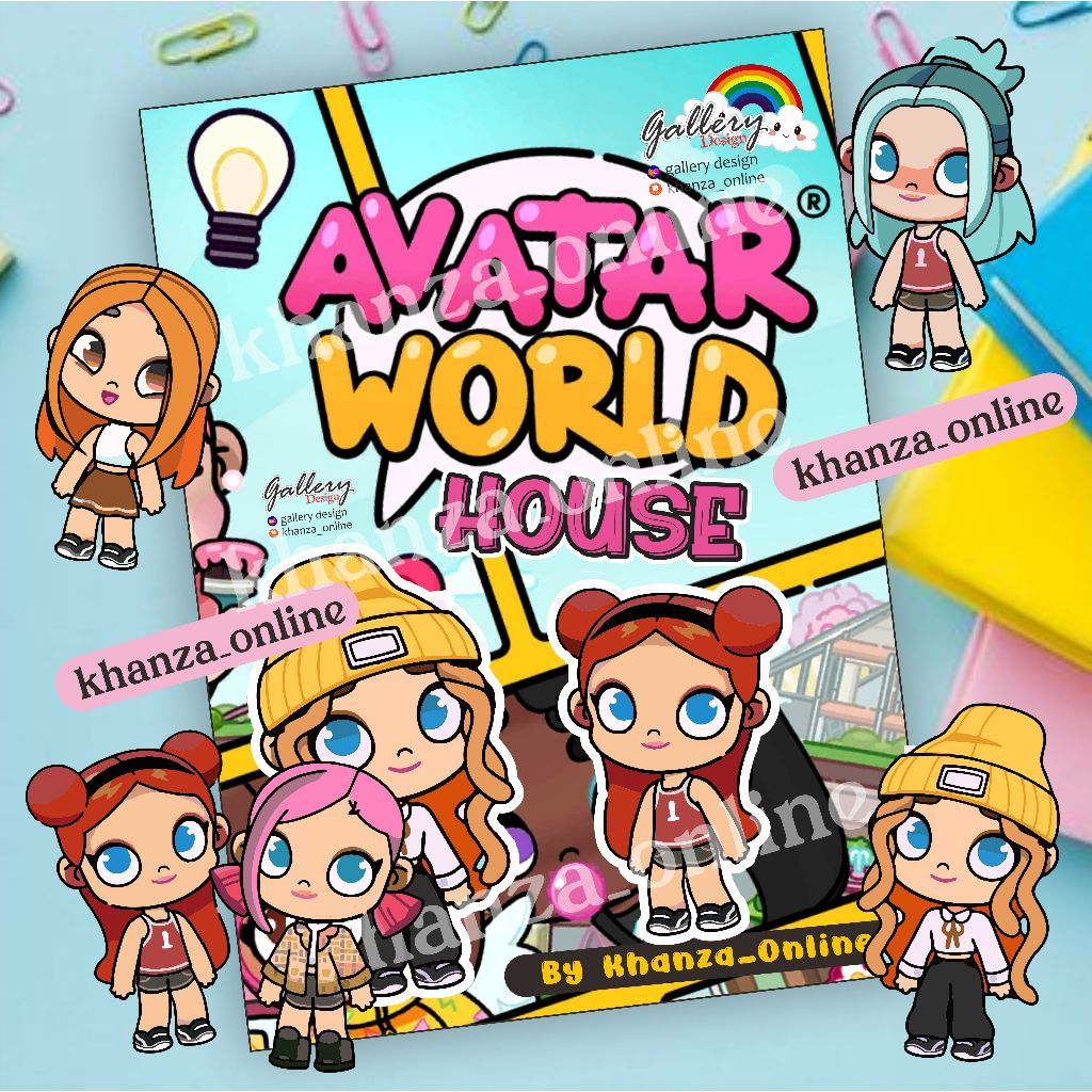 AVATAR WORLD HOME QUIET BOOK PAPERDOLLS HOME CHILDRENS TOY ASSEMBLE AND DISASSEMBLE