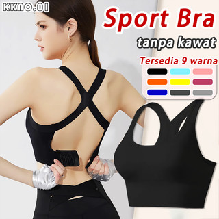 Bra wanita Sport jumbo Tanpa Kawat Seamless Push Up Gym Yoga remaja Olahraga katun murni Elastisitas Bh 2021