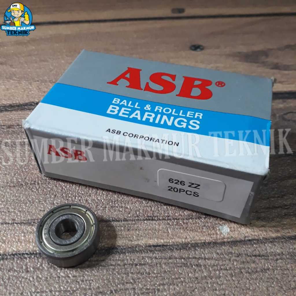 แบริ่ง Laher Laker ASB 626 ZZ 626ZZ ฝาครอบดุมล้อ เหล็กลาวา