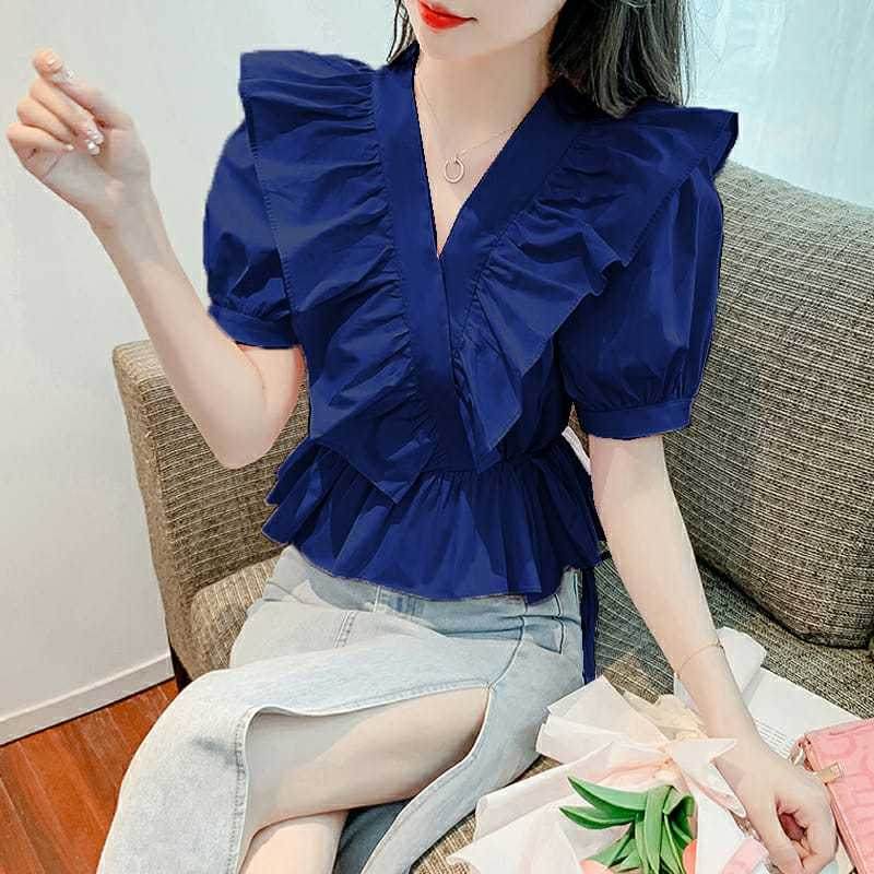 ( THABI ) MC KRITA TOP / WOMENS BLOUSE TOP / WOMENS BLOUSE / KOREAN WOMENS BLOUSE / WOMENS TOP / WOM