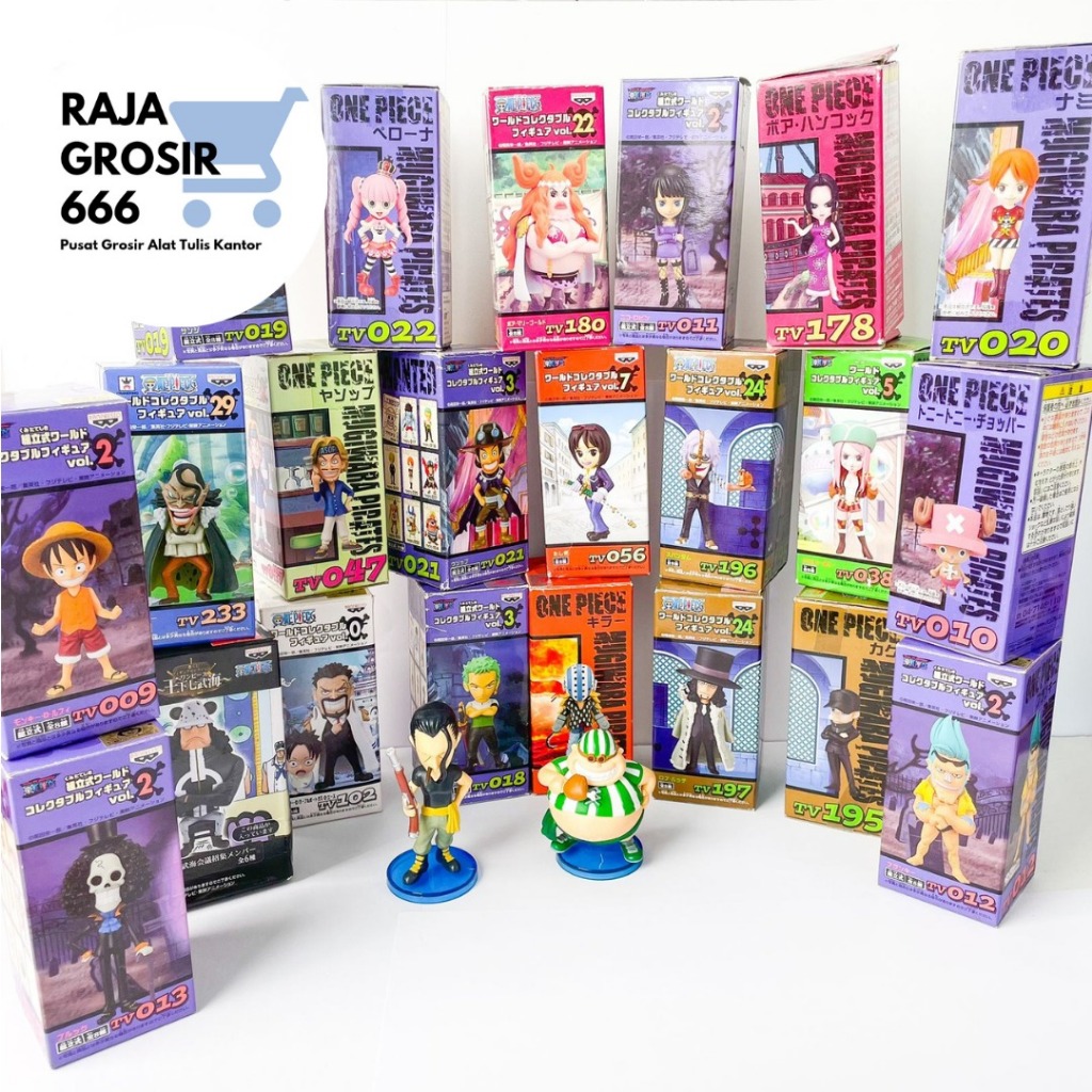 One Piece WCF สมบูรณ์ MINIATURE LUFFY SANJI ZORO NAMI NICO ROBIN BOA CP 9