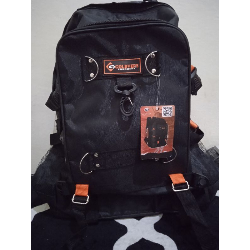 GoldVers Original Jumbo Mens Backpack 60L Polyester Nylon School College Backpack