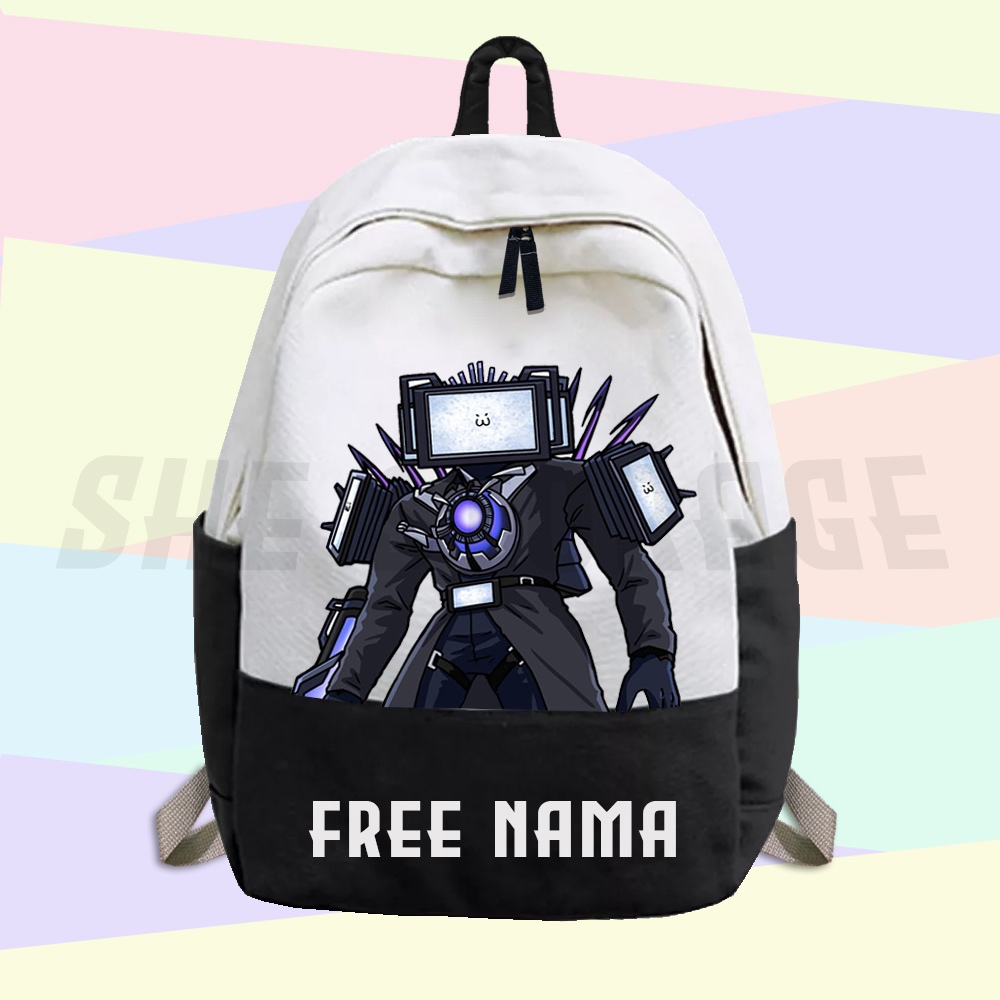 Tas ANAK ใหม่ อัพเกรด TITAN TV MAN SKIBIDI TOILET 68/TAS RANSEL ANAK School อัพเกรด TITAN TV MAN SKIBIDI TOILET 67