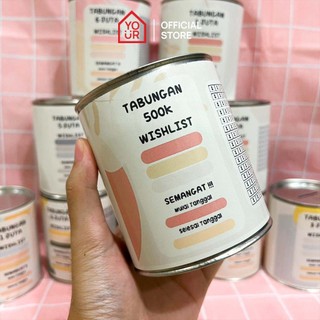 Celengan Target MINI Permanen Buka Tutup / Celengan Anak / Celengan Besar / Celengan Murah / Souvenir / Celengan Viral Mini