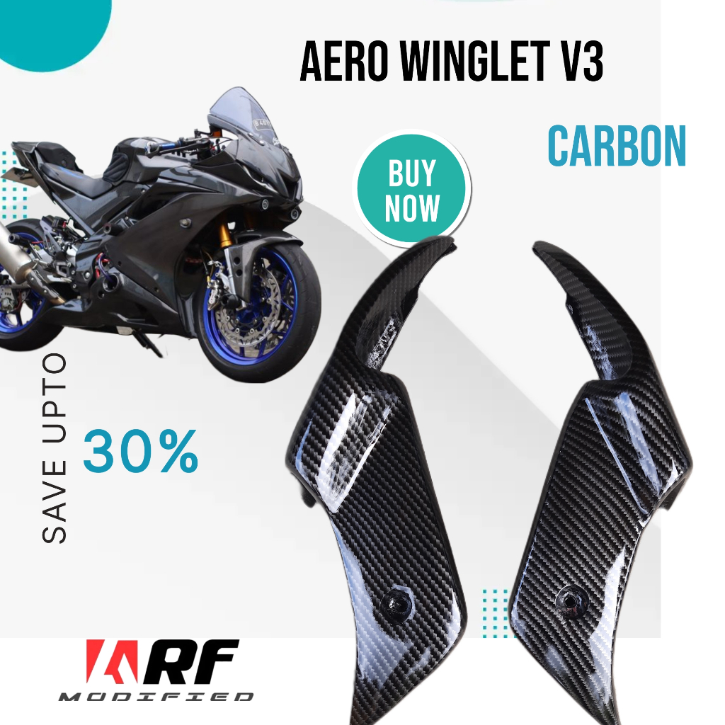 Aero winglet R15 V3 รุ่นใหม่ล่าสุด winglet R15 vva