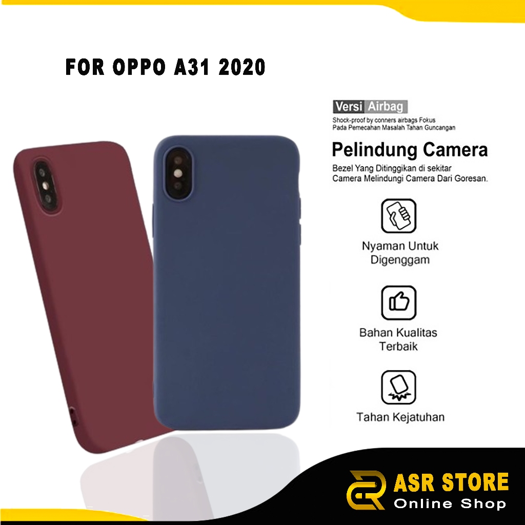 CASE MACAROON OPPO A31 2020/OPPO F5/OPPO F11/OPPO A54 4G/OPPO A16/OPPO F9,F9PRO,A7X,A5S-BY ASR MULTI