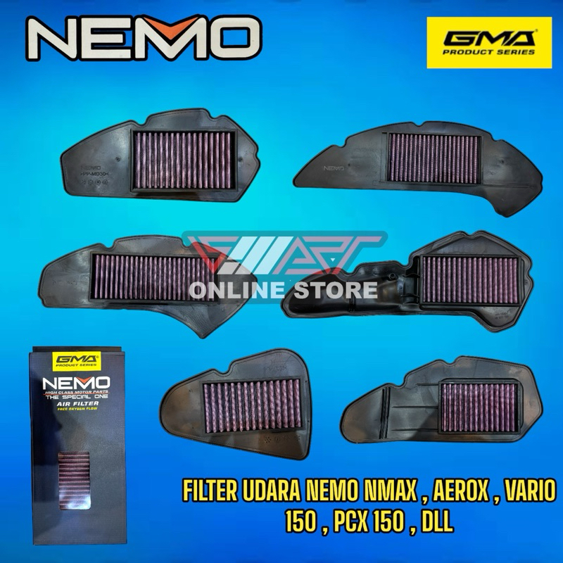 NEMO AIR FILTER VARIO 150, NMAX, AEROX, PCX 150, BEAT FI, ETC.