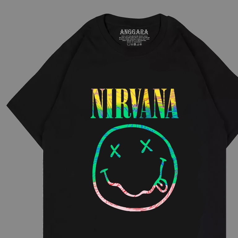 เสื้อยืดวงยิ้ม H&M nirvana / เสื้อวง nirvana / เสื้อยืด unisex nirvana distro สําหรับผู้ชายและผู้หญิ