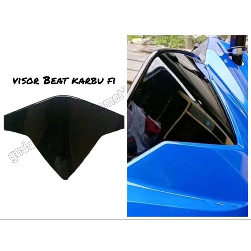 สีดํา MOTORCYCLE VISOR BEAT CARBON FI RPM คุณภาพสูง