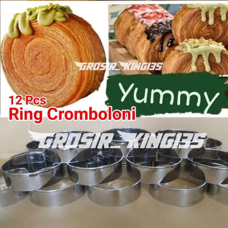 12 ชิ้น cromboni แหวนขนมปังกลม / แหวนเบอร์เกอร์ / แหวนตัดสแตนเลส แม่พิมพ์เค้กเบเกอรี่ 5/6/7/8/9/10/11/12 สูง 3 ซม. รอบเบอร์เกอร์ขนมปังแหวนเครื่องตัดขนาด 12 11 10 9 8 7 X 3 ซม เนื้อหา 1 โหล 12 แม่พิมพ์เค้กสแตนเลส คุกกี้ เบเกอรี่ – โปรปัง