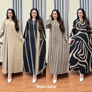 Rana Daster Busui Lengan Panjang Daster Rayon Viral Motif Kekinian