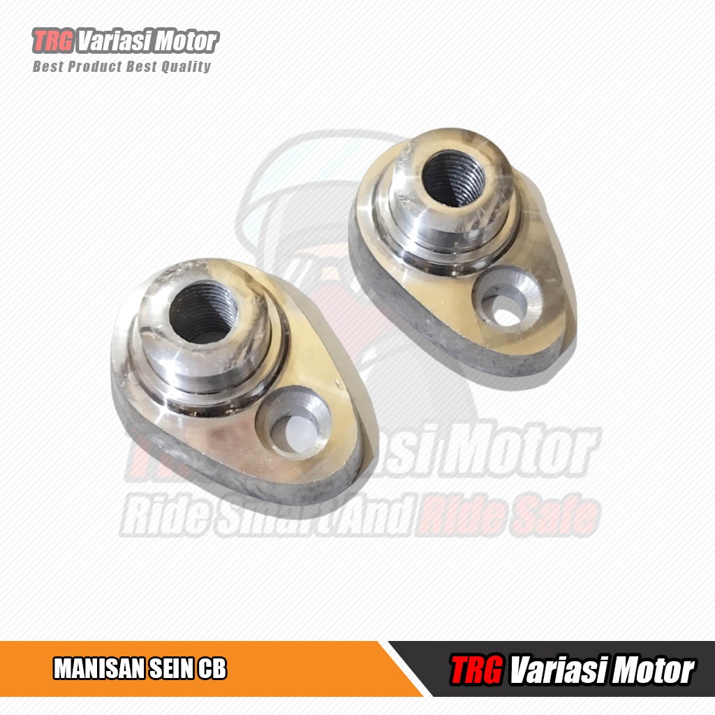 CB Turn Signal Candies CB Riting Candies One Set Silver Chrome Color Variants