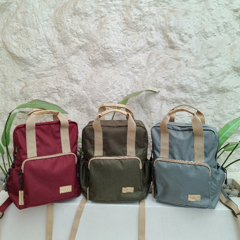 Daily Backpack by Aully Bag - Unisex - กระเป๋าเป้นักเรียนชายและหญิง - กระเป๋าวิทยาลัย - กระเป๋าเป้อิ
