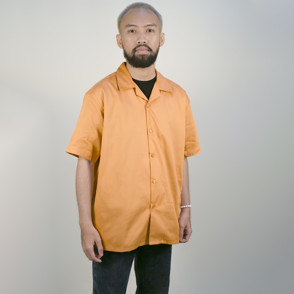 Kemeja Walrus OVERSIZE SHIRT PREMIUM BASIC TANGERINES G20108O