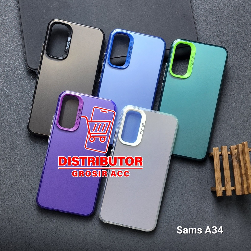 SAMSUNG A34 CASE IMD HYBRID PLATE HOLOGRAM CASE SOCOOL SAMSUNG A34 SC-1