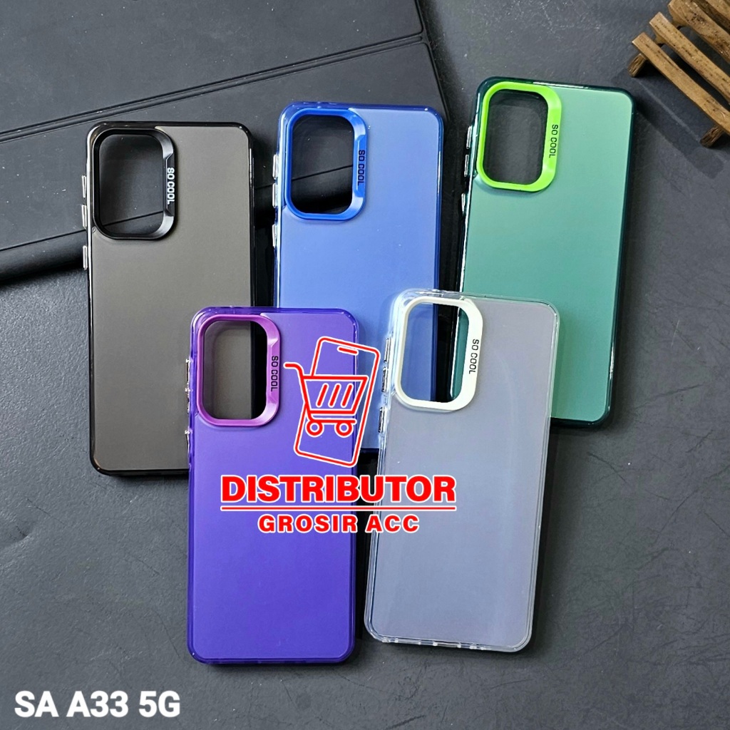 SAMSUNG A33 5G CASE IMD HYBRID PLATE HOLOGRAM CASE SOCOOL SAMSUNG A33 5G SC-1