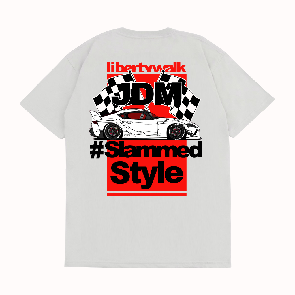 KRMK เสื้อยืด Unisex Distro เสื้อรถภาพ TOYOTA SUPRA MK5 A90 LBWK LIBERTY WALK