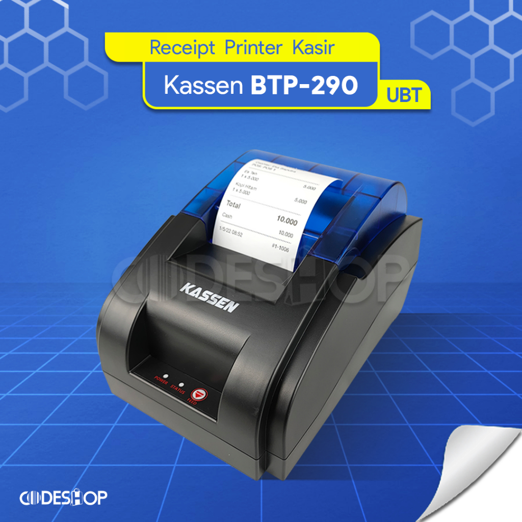 MINI BLUETOOTH USB CASH RECEIPT PRINTER สําหรับกระดาษที่ใช้ BT-P290 | BT P290 | BT290