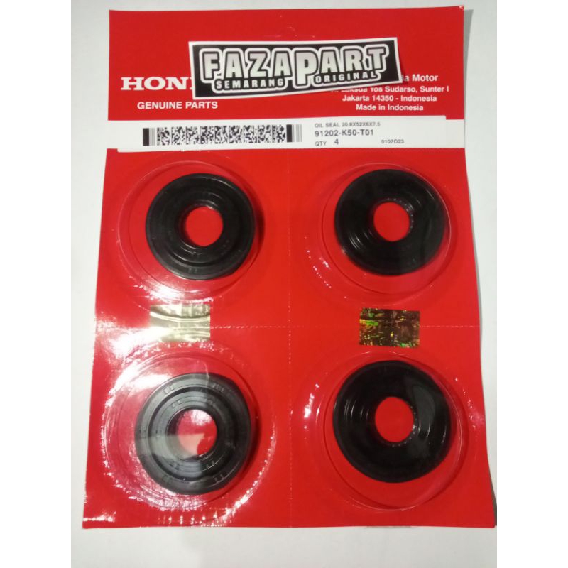 ซีลฝาบน HONDA BEAT FI VARIO 110 FI SCOOPY FI AHM 91202-K50-T01