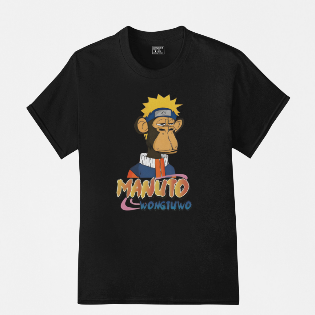 Katun Stampted T-Shirt parody anime naruto T-Shirt Cotton Material 24s