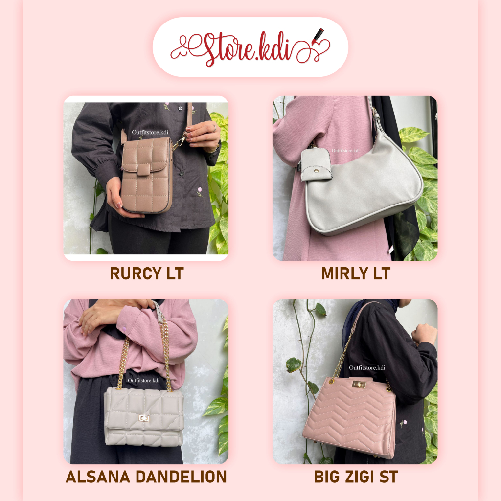 RURYY LT - Mirly LT - ALSANA DANDELION - BIG ZIGI ST Bag - กระเป๋าสะพายข้างผู้หญิง
