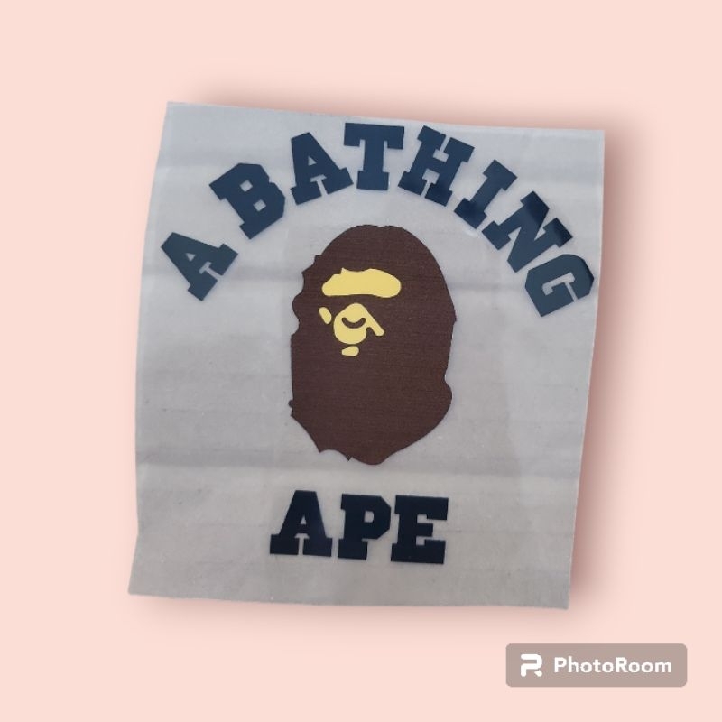 A BATHING APE สติกเกอร์ พิมพ์ลาย Abathing Ape สําหรับติดตกแต่งหน้าจอ