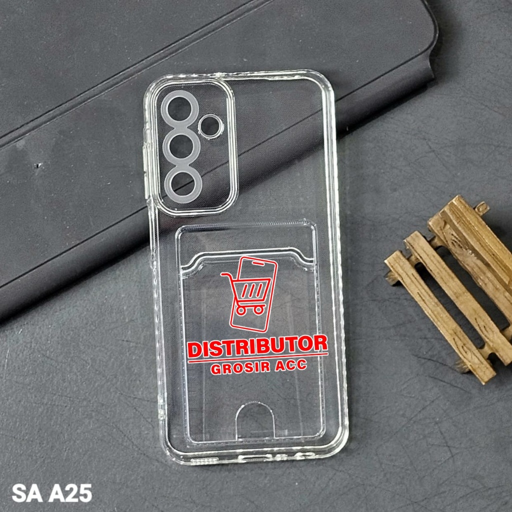 SAMSUNG A25 SOFTCASE CARD CASE CLEAR CARD SLOT CASE SAMSUNG A25
