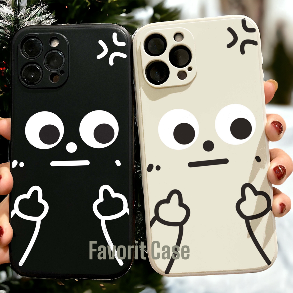 Soft Case Realme Note 50 REALME C51s C51 C53 C55 Motif 102 103 สีดําน่ารักซิลิโคนปลอกขอบสี่เหลี่ยม