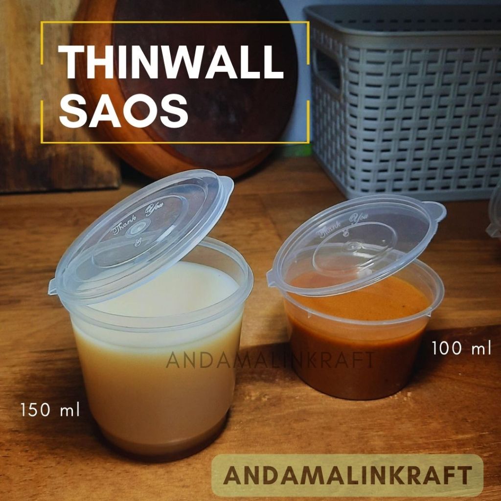 ซอส Thinwall 100ml และ 150ml ตรา Victory / ถ้วยพุดดิ้ง 100ml (เนื้อหา 50) & 150ml (25 ชิ้น)