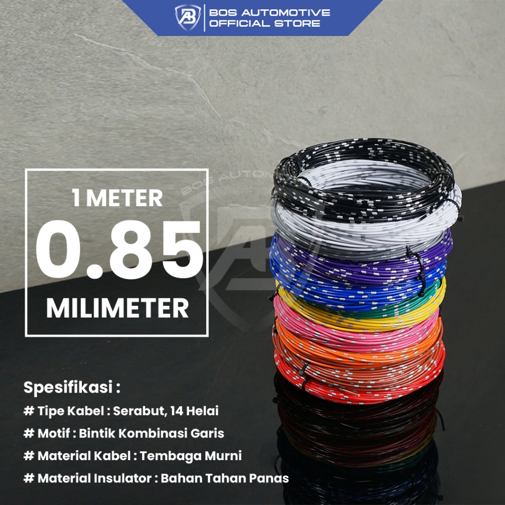 สายจุด AVS 0.5 / 0.85 / 1.5 / 2 / X 1M สายอัตโนมัติสําหรับรถยนต์และเส้นใยร่างกาย
