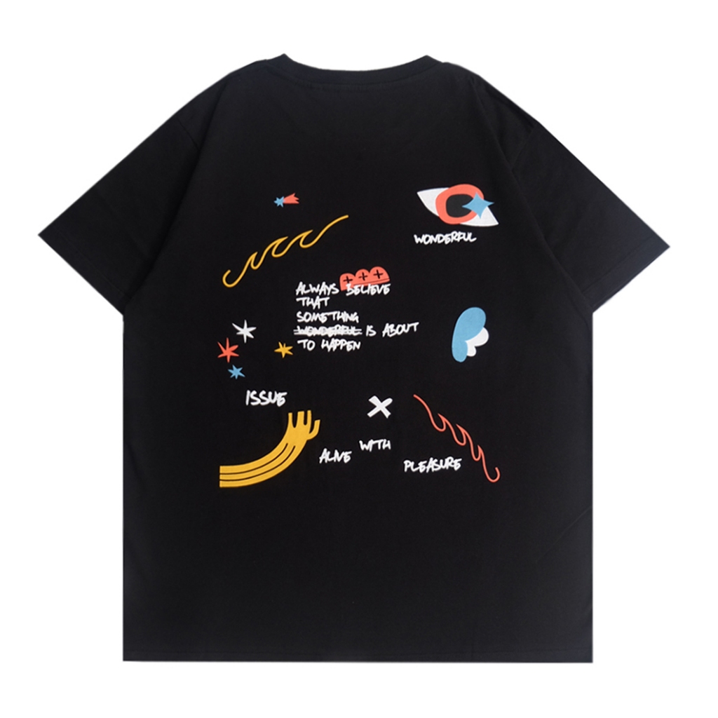 เสื้อยืด Issueclothing Always belive ushing 24s สีดํา